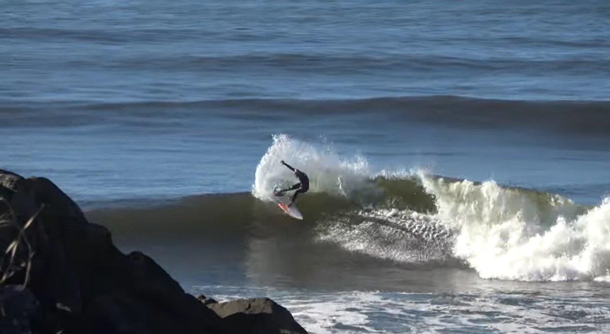 Westport surf, Westport surf spot, West Coast South Island, New Zealand.